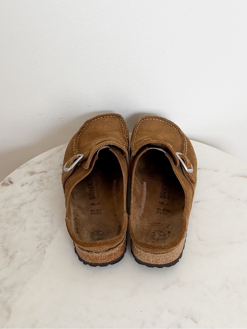 Birkenstock Women's Buckley Clog Tea Suede Size 39 EU 8 US - Picture 7 of 9